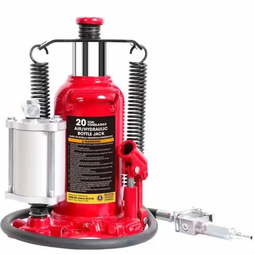 Air and Hydraulic Bottle Jack with Welded Base